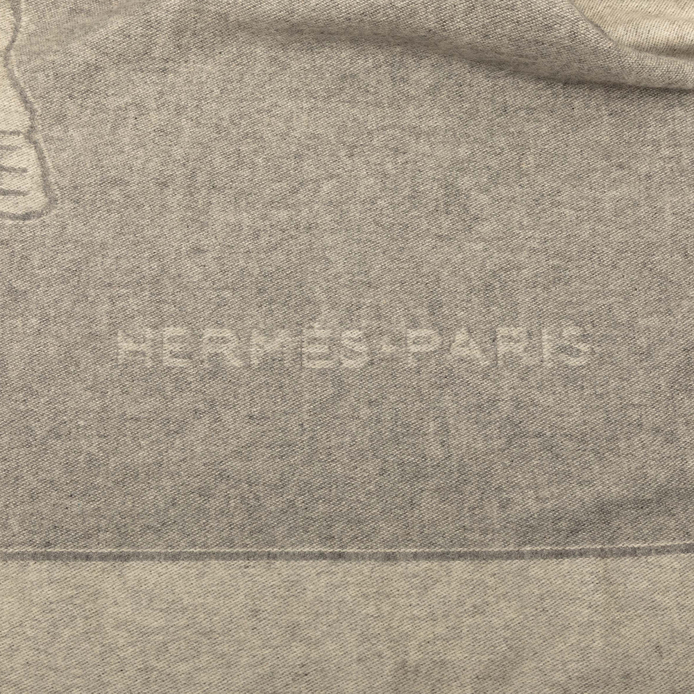Pre-Loved Hermes Cashmere Cheval Blanket - Picture 5 of 7